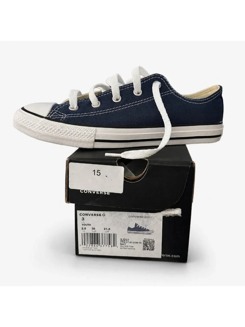 Converse Chuck Taylor All Star Navy Big Kids 3Y Low Top Sneakers X004AQV10P NIB